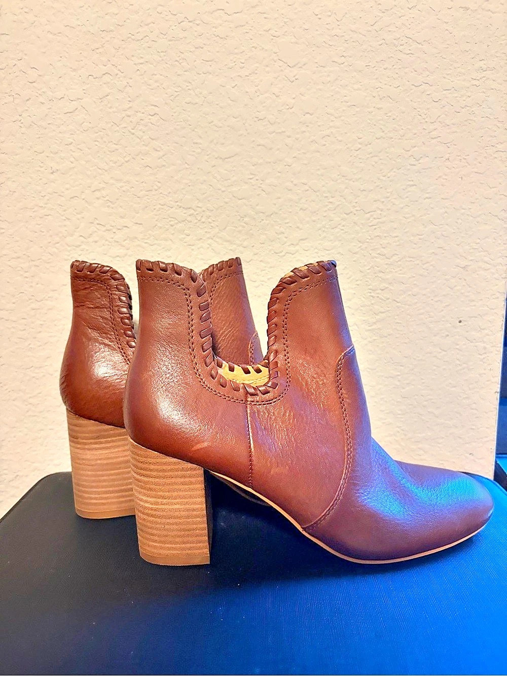 Lucky Brand Leather Bootie Brown - Size 8.5